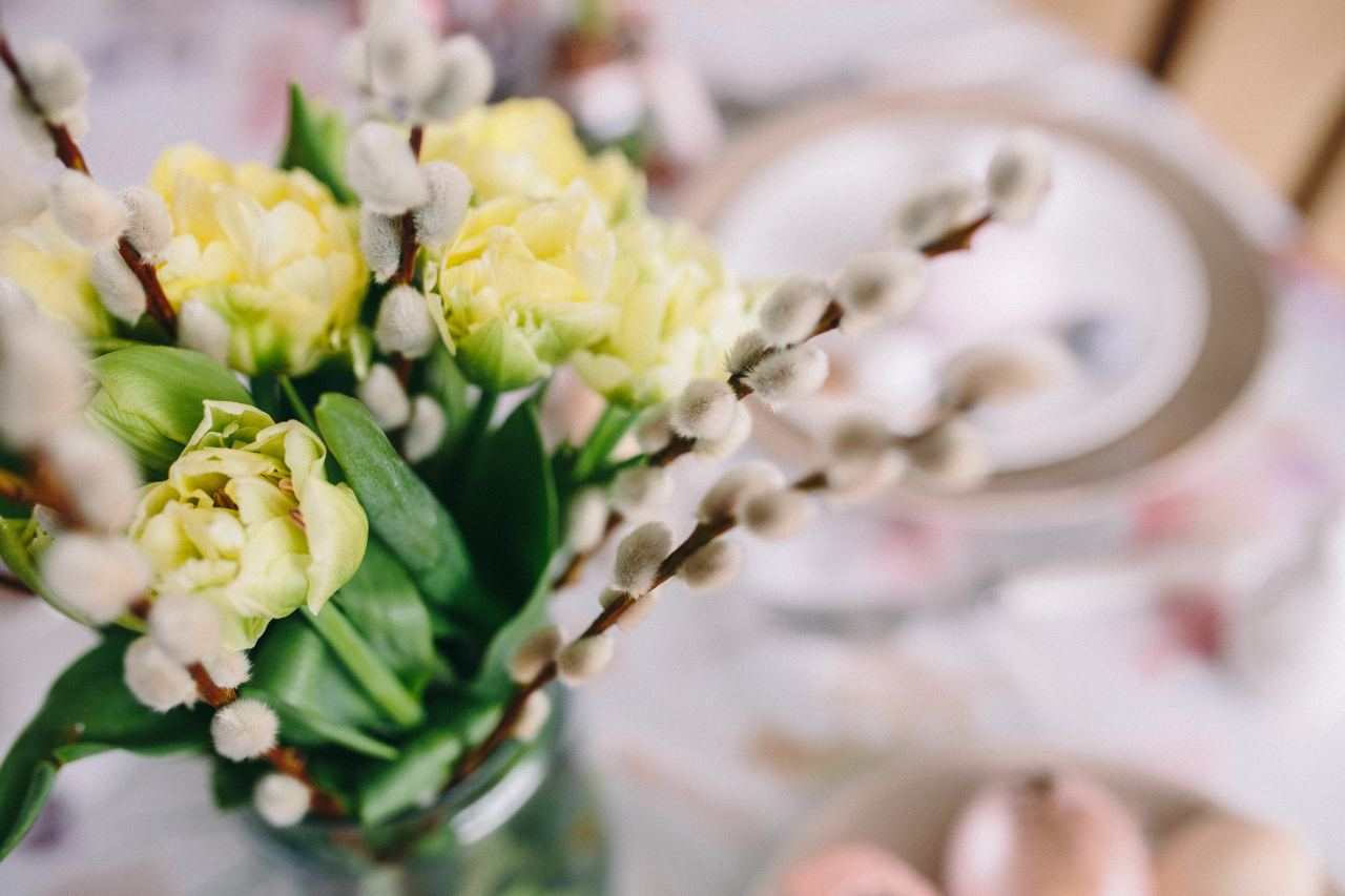 kaboompics.com_Spring flowers on a table